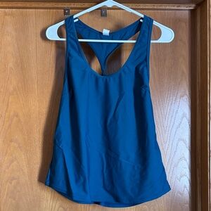Blue Racerback Tank Top